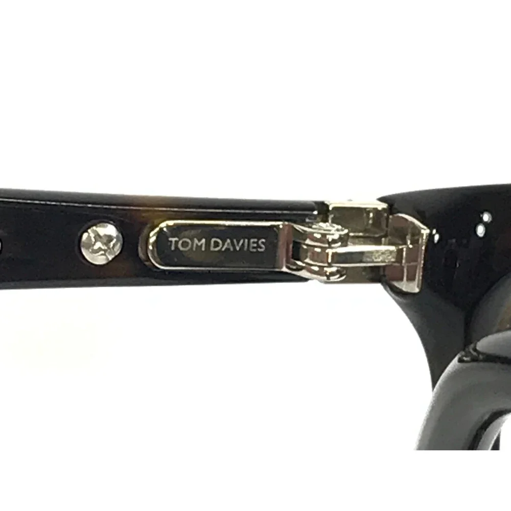 Tom Davies Eyeglasses Frames TD732 Col. 1980 Brown Tortoise Cat Eye 53-15-140